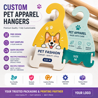 Étiquettes suspendues en papier personnalisées imprimées avec logo sur mesure pour vêtements pour animaux de compagnie, plusieurs formes disponibles, livraison rapide