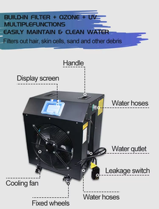 Enfriador de Agua Portátil Compacto con Filtro de Ozono UV y Calefacción, Personalizable de 1HP, 1.5HP y 2HP para Baños de Hielo Comerciales - Product Image 3