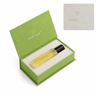 Boîte à parfum de luxe en forme de livre avec insert en EVA - Insert en mousse floquée en velours, boîte rigide avec matériaux recyclés pour flacons de parfum
