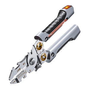 Electrician Multi-functional Wire Stripper 190mm With Voltage Tester Metric Measurement Anti-slip Handle - Product Image 5