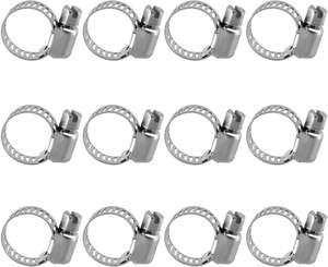 Colliers <span class=keywords><strong>de</strong></span> serrage à vis sans fin Lot <span class=keywords><strong>de</strong></span> 12 colliers <span class=keywords><strong>de</strong></span> serrage en acier inoxydable Colliers <span class=keywords><strong>de</strong></span> serrage pour tuyaux <span class=keywords><strong>de</strong></span> gaz et <span class=keywords><strong>de</strong></span> bière 6-12mm - Product Image 3