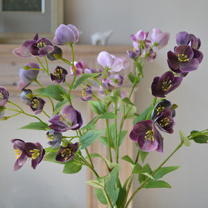 Nueva Llegada IJ048, Arreglo Floral Artificial de 15 Cabezas de Rosas de Seda para Decoración de Mesa del Hogar - Product Image 4