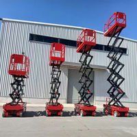 Ucuz Fiyat 500 KG 6 M-12 M Tam Elektrikli Yüksek Verimli Makaslı Platform Küçük Mobil Makaslı Kaldırma Platformu