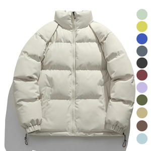 Chaqueta de Invierno Casual para Hombre, de Alta Calidad, con Cuello Alto y Cierre, Gruesa y Cálida, para Exteriores, Tallas Grandes, Personalizable y de Moda - Product Image 2