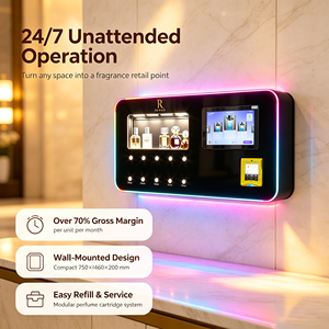Wandmontierter Touchscreen Fernverwaltung Scan-to-Pay 24-Stunden Unbedienter Duftspender für Einkaufszentren, Hotels und Bars - Product Image 1