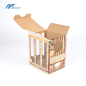 Folding <strong>Custom</strong> clear Window Packaging <strong>Display</strong> <strong>Paper</strong> <strong>Box</strong> Hollographic Luxury Treat Boxes with clear Window Transparent - Product Image 3