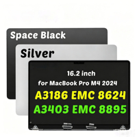 Untuk Macbook Pro A3186 A3403 M4 2024 EMC 8624/8895 IPS 120Hz LED LCD Pengganti Layar Baru A++