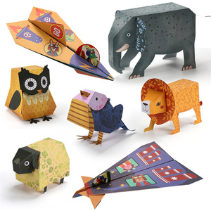 Libro de Papel 3D Creativo Educativo para Niños con Patrones de Animales, Manualidades de Papel con Diseños de Animales, Juguetes de Papel Recortado - Product Image 5