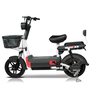 Vélo électrique avec moteur sans balais 350W, batterie au plomb portable 48V12A, cadre en acier, vélo électrique pour femmes, scooter électrique - Product Image 2