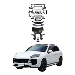 Renfort de pare-chocs avant pour la mise à niveau des assemblages de pare-chocs avant GTS 18-23, clips de découpe d'échappement pour <span class=keywords><strong>Cayenne</strong></span> 2011-2014 - Product Image 5