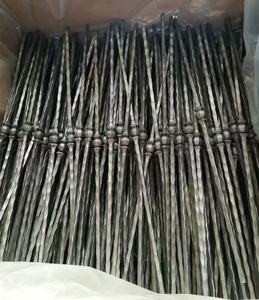 OUYA Porte et clôture de jardin Piquets décoratifs en acier forgé martelé en fer forgé - Product Image 3