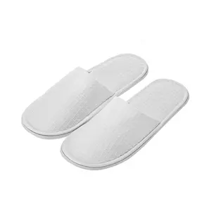 High Quality Customized Open Toe/Closed Toe Travel Hotel Waffle Disposable Spa Slippers