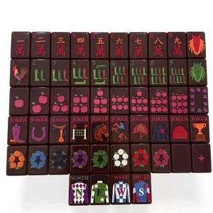Premium American Mahjong Set: <b>Fire</b> Horse Year Mahjong. Core Three-Piece Set: Tiles, <b>Mat</b> and Bag. Perfect Starter Set - Product Image 6