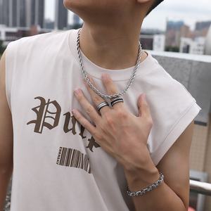 防水カスタムロゴPVD 14K18Kゴールドメッキ316ステンレスロールロープチェーンネックレスジュエリー作りアニバーサリーギフト - Product Image 6