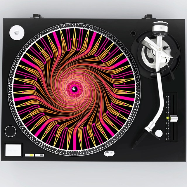Custom Graphical Slipmat Slip Mat Scratch Pad Turntable Felt Slipmats for 12" 7" LP DJ Vinyl Turntable Record Player