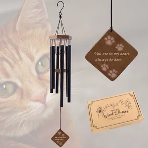HF 34in Pet Memorial Wind Chimes Sympathy Wind Chimes With Box For Pet
