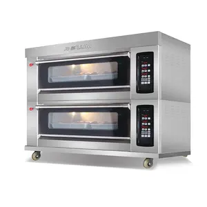 Luxury Commercial Bakery Series Electric Deck Oven with Intelligent Control System and Steam Industrial Bread Baking Oven