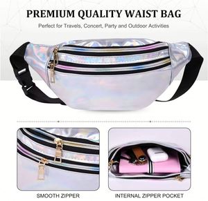 Bolsa de Pecho Casual Reflectante de PU con Láser OEM y ODM, Disponible en Stock, para Viajes a la Playa - Product Image 3