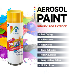 Pintura en <span class=keywords><strong>Aerosol</strong></span> Negra Metálica, Fabricación de Pintura Acrílica en <span class=keywords><strong>Aerosol</strong></span> con Textura de Piedra Dorada, Precio al por Mayor - Product Image 5