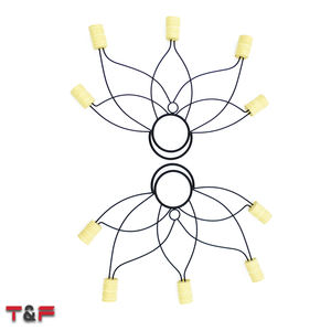 Ventilador de fuego <span class=keywords><strong>Lotus</strong></span> Fire Fan de 5 mechas con marco cosido, ligero, para práctica de fuego - Product Image 3