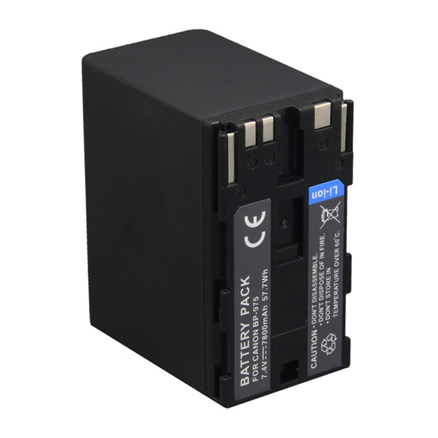 High Capacity BP-975 Rechargeable Digital Camera Battery 7.4V 7800mAh Lithium-Ion for XF105 XF100 XF300 C500PL C100 Stock