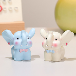 Cute Elephant Resin Ornament Animal Shape Home Decoration Artistic Gift - Product Image 2