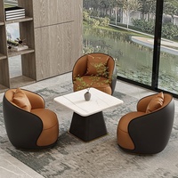 Canapé d'attente moderne de luxe, hôpital, bureau, salon de beauté, salle d'attente avec espace de négociation, cuir élégant