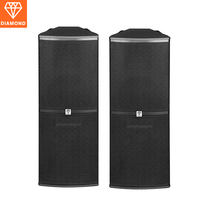 Système audio exclusif Diamond, double caisson de basses de 15 pouces, enceinte alimentée par courant alternatif, Power X Public Magic Box, enceintes de scène passives