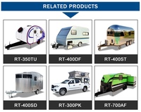ONLYWE Camping-car tout-terrain populaire, remorque de camping tout-terrain 4x4, cadre en aluminium, camping-car, remorque tout-terrain