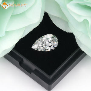 Diamante Cultivado en Laboratorio Goldleaf Pear con Certificado IGI, Venta al por Mayor, Color Blanco E, 1CT 2CT 3CT VVS2 para Fabricación de Joyas - Product Image 3