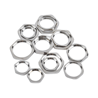 Écrou de blocage hexagonal fin en laiton nickelé, demi-écrou hexagonal pour raccords de tuyauterie, écrou personnalisé M8-M80, fabricants de boulons et d'écrous