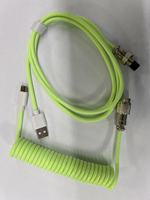 Cable de Datos Trenzado Tipo-C con Conector de Aviación, Carga Rápida, Curvatura de 180 Grados, Cable USB-A para Juegos y Teclado, Transferencia de Datos con Cobre Libre de Oxígeno