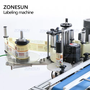 ZONESUN ZS-TB150 Máy Dán Nhãn Tự Động Để Bàn Lon Tròn Chai Rượu Thủy Tinh Máy Dán Nhãn Chai Tròn - Product Image 2
