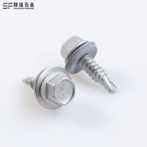 304 thép không gỉ SMM 435 hợp kim thép EPDM cao su bi-tinh thần Hex máy giặt đầu vít tốt Chủ Đề tự khoan vít - Product Image 4