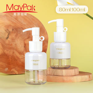 Bouteille de luxe écologique vide en plastique PET 80ml 100ml shampooing revitalisant désinfectant pour les mains bouteille de lotion pour le corps - Product Image 2