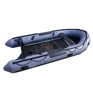 Gommone Rigido in PVC con Scafo in Alluminio, Barca Gonfiabile Hypalon Resistente per Pesca alla Carpa, Zodiac per Pesca con Motore - Product Image 5