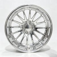 Jantes forgées chromées Viaol Truck Deep Dish 8x170 6x5.5 8x180 6x139.7 8x6.5 24x12 22x14 24x14 compatibles Ford F250 F350