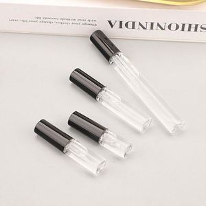 Wholesale Custom <b>Empty</b> Perfume Tester <b>Bottle</b> 2ml 3ml 5ml 8ml 10ml Glass <b>Spray</b> Pump Sprayer Matte Black Color - Product Image 3