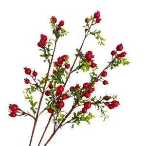 Ramas de Granada Artificiales Yasunobu de 30cm-100cm, Flores para Jarrón, Material de Espuma, Fruta Decorativa, Adorno para Interiores - Product Image 5