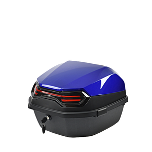 Boîte arrière universelle pour <span class=keywords><strong>moto</strong></span>, rangement de bagages verrouillable avec montage sur le coffre, système de carrosserie universel - Product Image 4