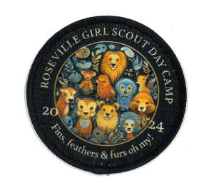 Embroidered sublimation patch for fashion <b>garments</b> - Product Image 5