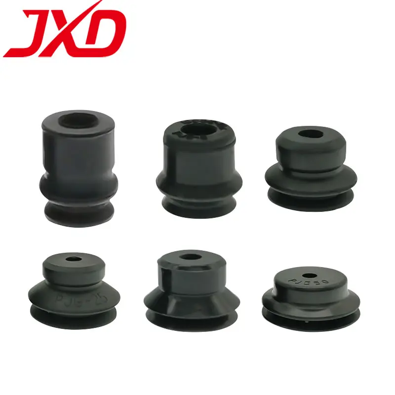 Jxd pjg loạt 4/6/8/10/15/20/25/30/50/60/70/80mm trắng silicone đen nbr mini bilayer khí nén tròn hút chân không cốc hút sucke