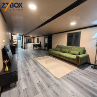 ZYBOX Grand Bureau de chantier minier de 40 pieds, Maison modulaire préfabriquée de 75 m², Maison conteneur de luxe extensible pour les marchés d'Australie et des États-Unis