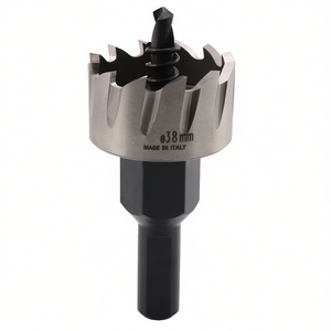Scie cloche HSS 38 mm fabriquée en Italie pour le perçage du bois et du métal - Product Image 2