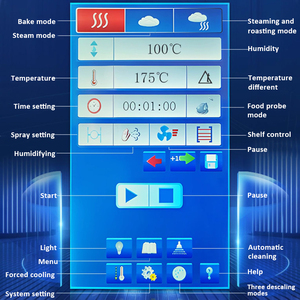 อุปกรณ์ครัวสำหรับธุรกิจ  เตาอบไอน้ำสเต็ก 10 ถาด/เตาอบคอมบิสเตมเปอร์/เตาอบจัสต้า สำหรับร้านอาหาร - Product Image 2