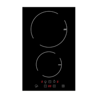 Plaque de cuisson électrique multifonction à induction infrarouge à 2 brûleurs Wifi 3000W Cuisinière en céramique intégrée pour appareil de cuisine