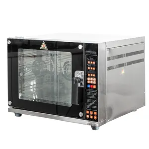 Kitchen Cookie Chicken Cake Baking Machines Equipment Bakery Hot Air 4 trays Electric Convection Oven