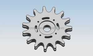 Rueda Guía de Nylon <span class=keywords><strong>MC</strong></span> de 15 Dientes Zunyan con Larga Vida Útil para Línea de Cadena Transportadora Aérea de Procesamiento de Aves de Corral - Product Image 3