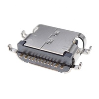 Fournitures de bureau Shenzhen L = 7.1mm 16 broches SMD montage moyen 90 degrés femelle USB Type C connecteur USB-C pour téléphones mobiles