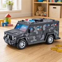 Camion blindé militaire camouflage en gros avec compartiment pour pièces et billets, idéal comme cadeau d'anniversaire pour enfants